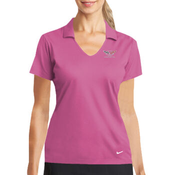 NIKE Women's Dri FIT Vertical Mesh Polo Thumbnail