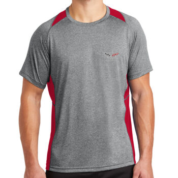 SportTek Heather Colorblock Contender Tee Thumbnail